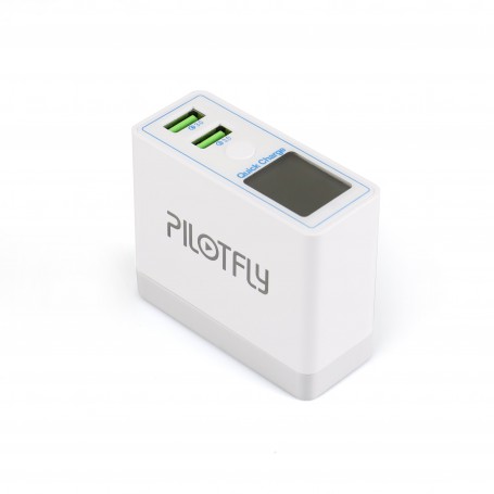 QC3.0 LCD Dual Port Quick Charging USB Charger